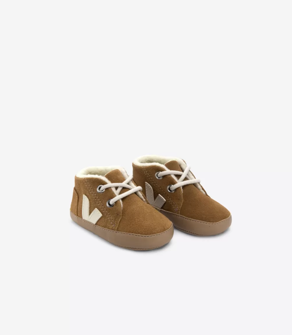 Baby>VEJA BABY FURED SUEDE CAMEL PIERRE