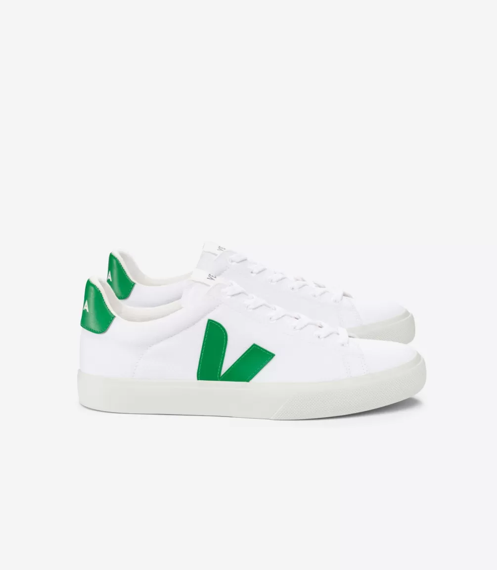 Adultos | Vegana>VEJA CAMPO CANVAS WHITE EMERAUDE