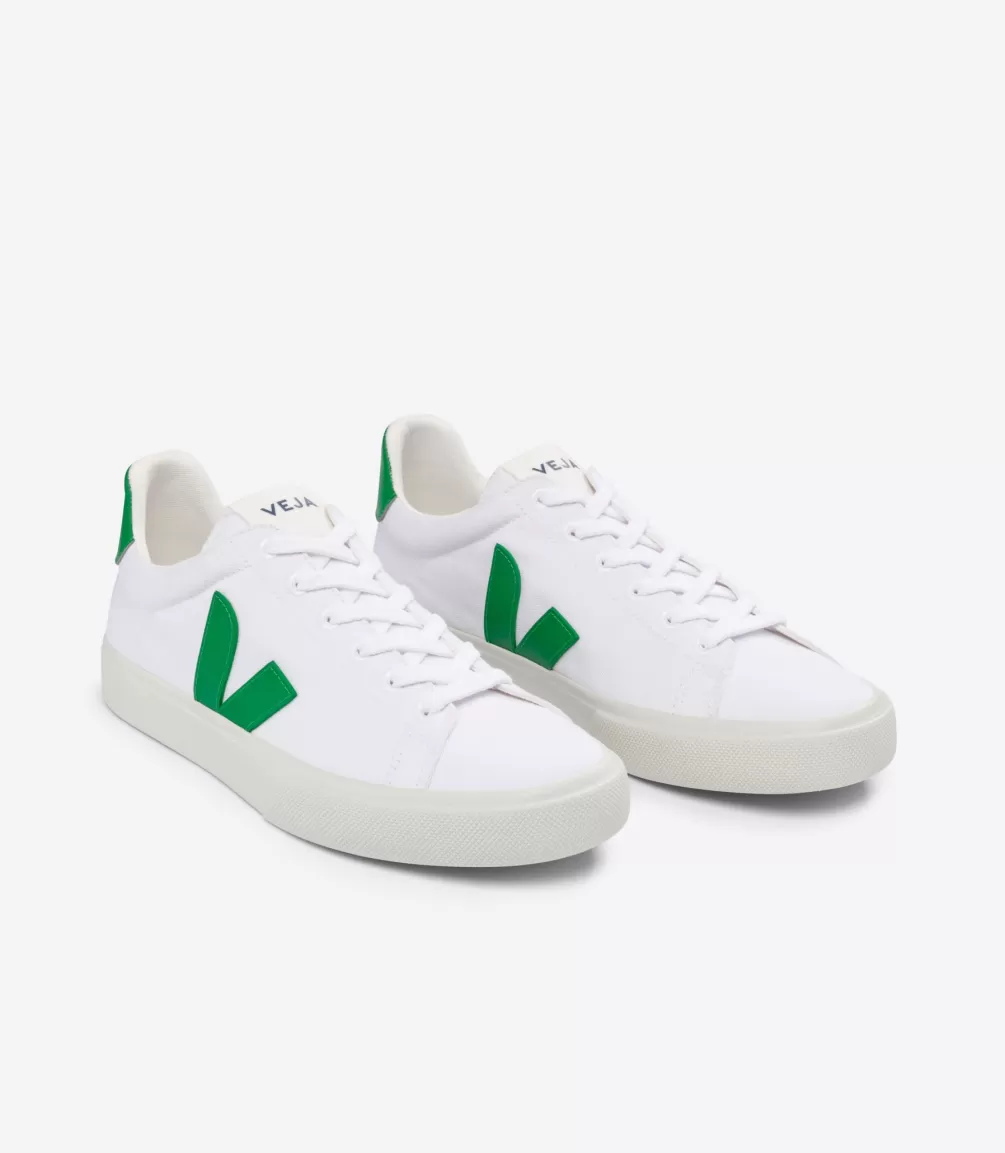 Adultos | Vegana>VEJA CAMPO CANVAS WHITE EMERAUDE