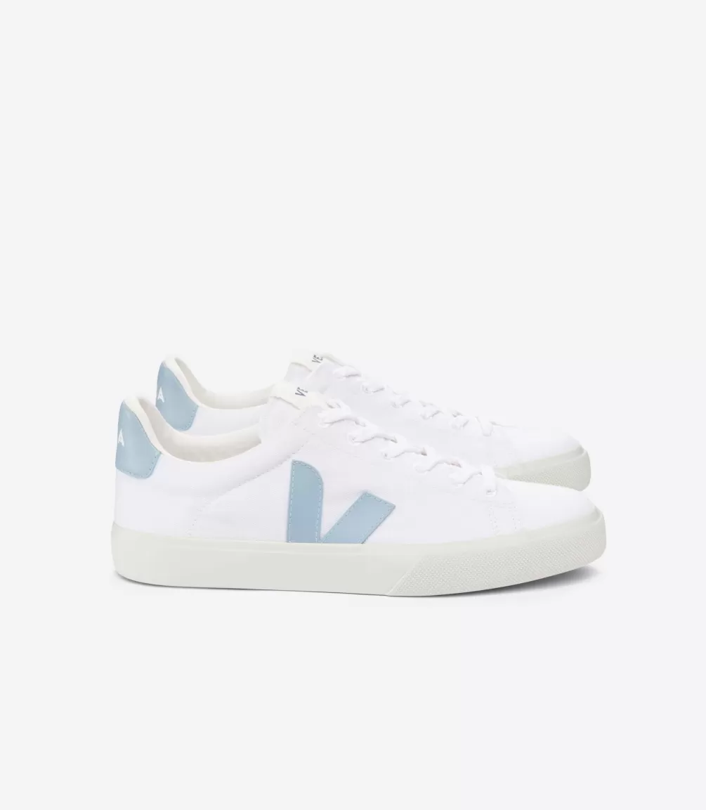 Adultos | Vegana>VEJA CAMPO CANVAS WHITE STEEL