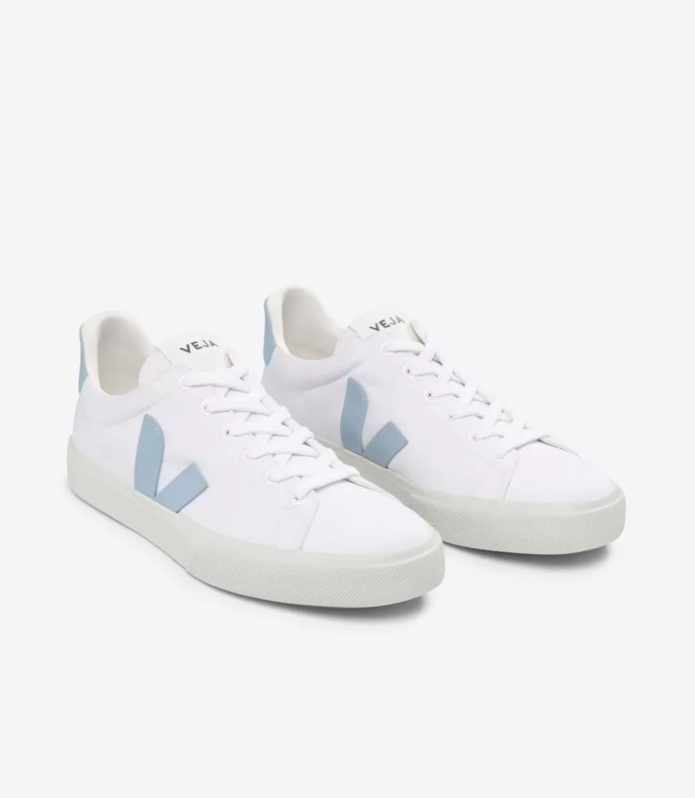 Adultos | Vegana>VEJA CAMPO CANVAS WHITE STEEL