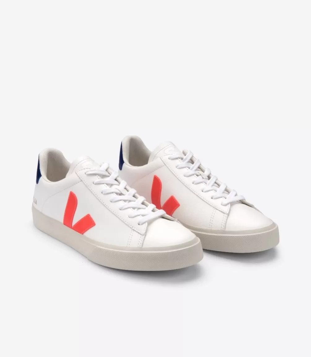 Campo | Campo>VEJA CAMPO LEATHER WHITE COBALT ORANGE FLUO