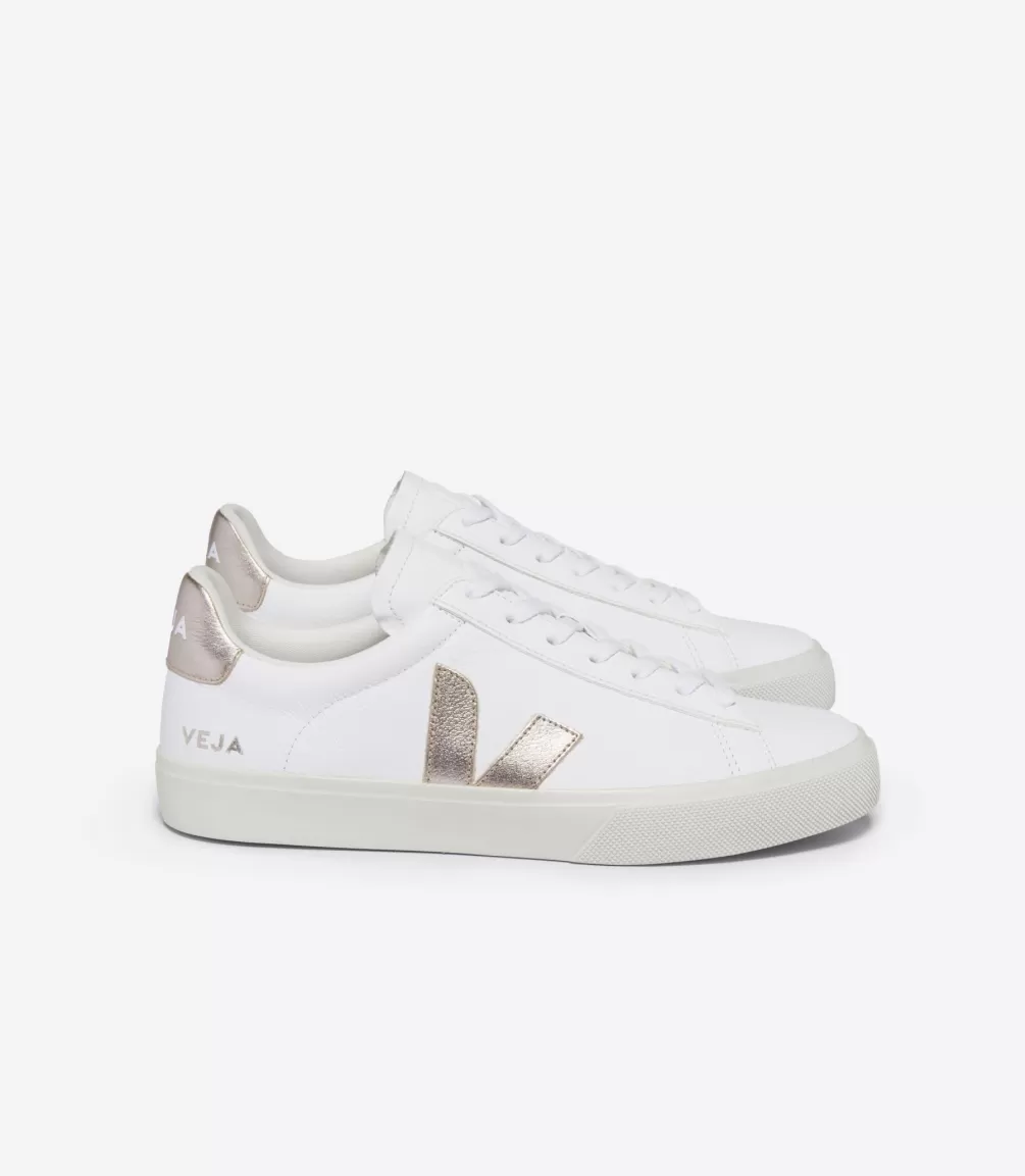 Campo>VEJA CAMPO LEATHER WHITE PLATINE