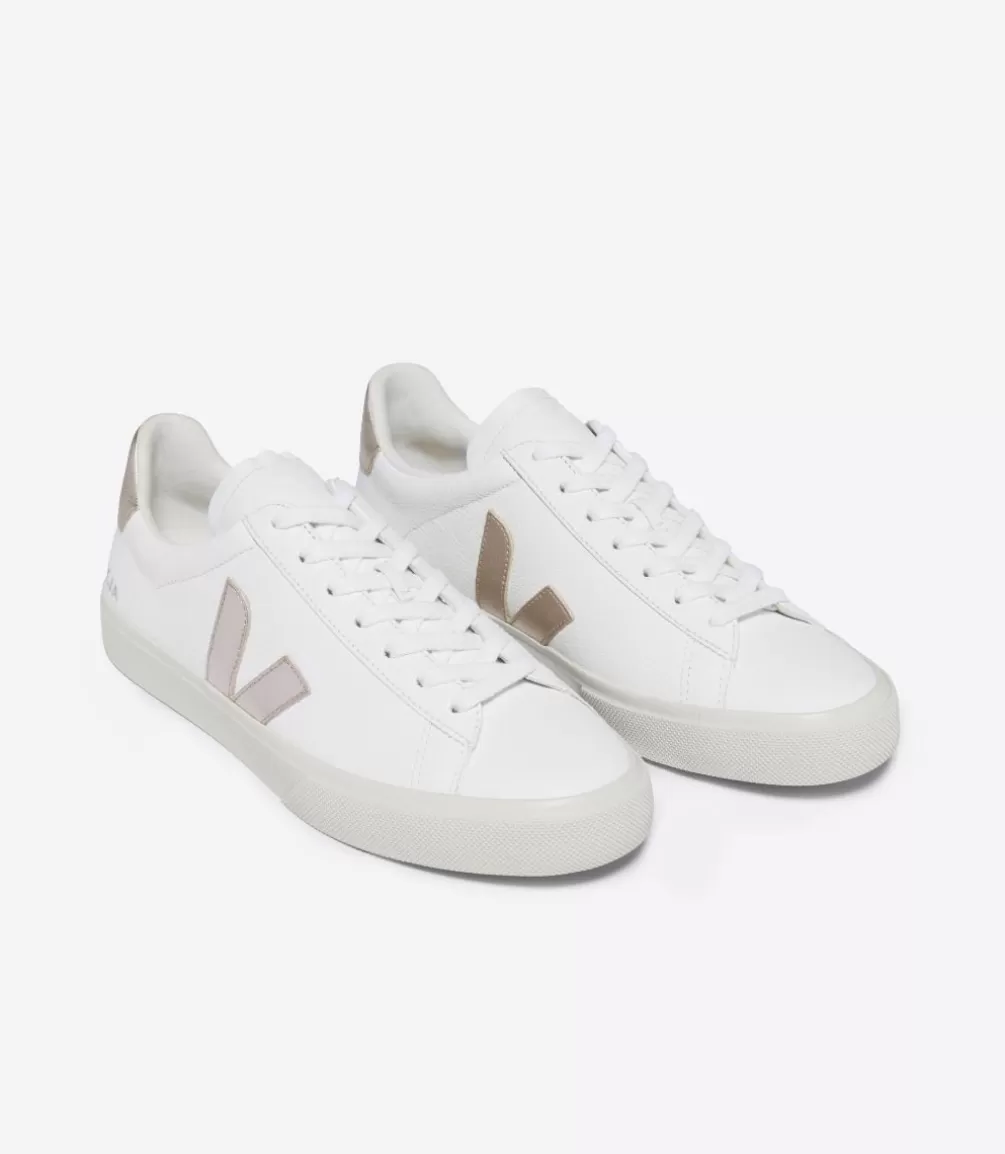 Campo>VEJA CAMPO LEATHER WHITE PLATINE