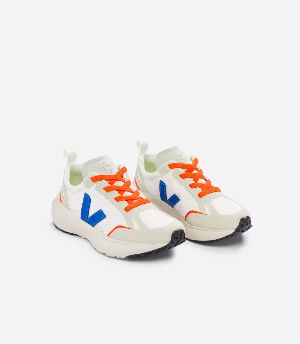 Niños | Vegana>VEJA CANARY ELASTIC LACES ALVEOMESH WHITE INDIGO