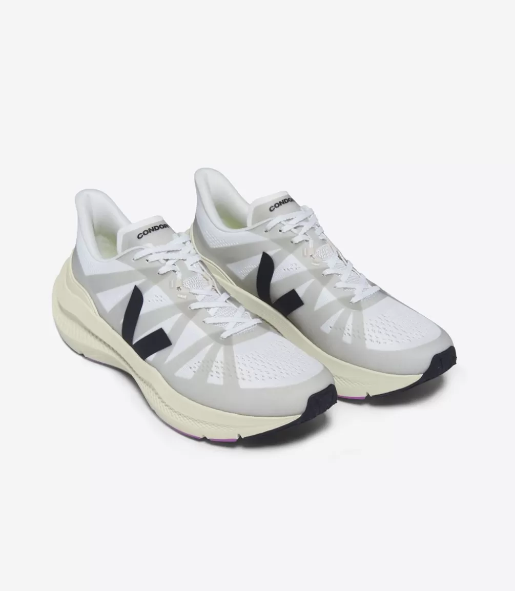 Road Running | Adultos>VEJA CONDOR 3 ENGINEERED-MESH WHITE BLACK