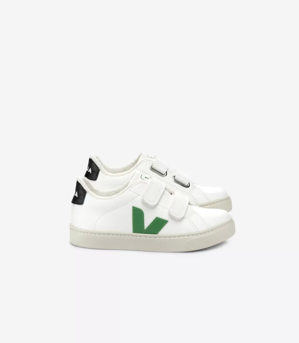 Esplar>VEJA ESPLAR FURED LEATHER WHITE EMERAUDE