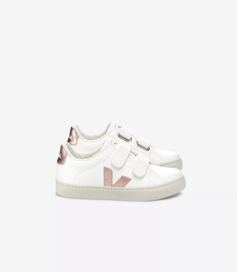 Esplar>VEJA ESPLAR FURED LEATHER WHITE NACRE