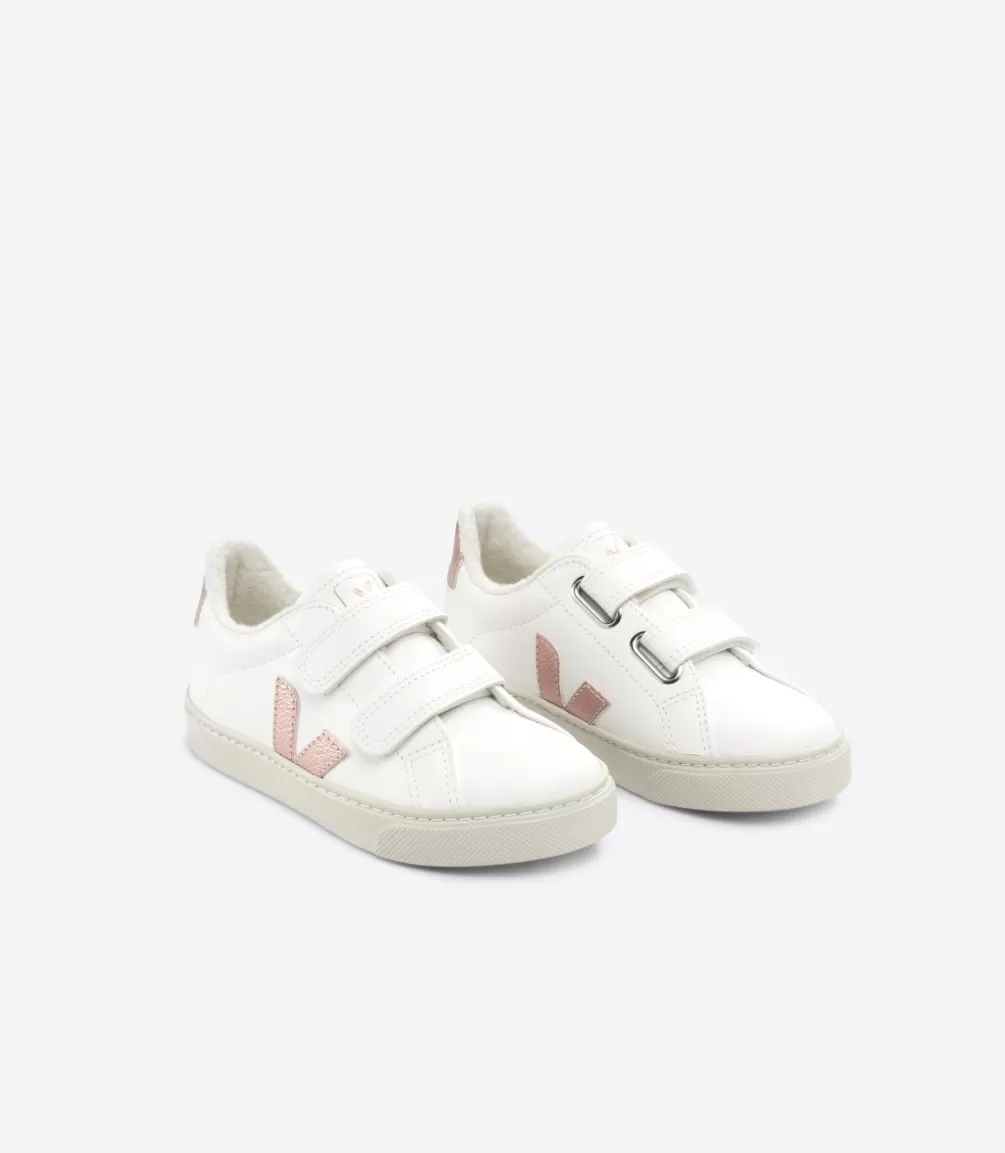 Esplar>VEJA ESPLAR FURED LEATHER WHITE NACRE