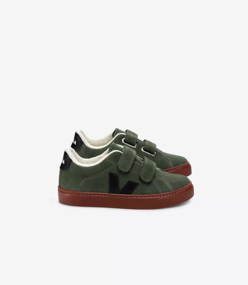 Esplar>VEJA ESPLAR FURED SUEDE MUD BLACK