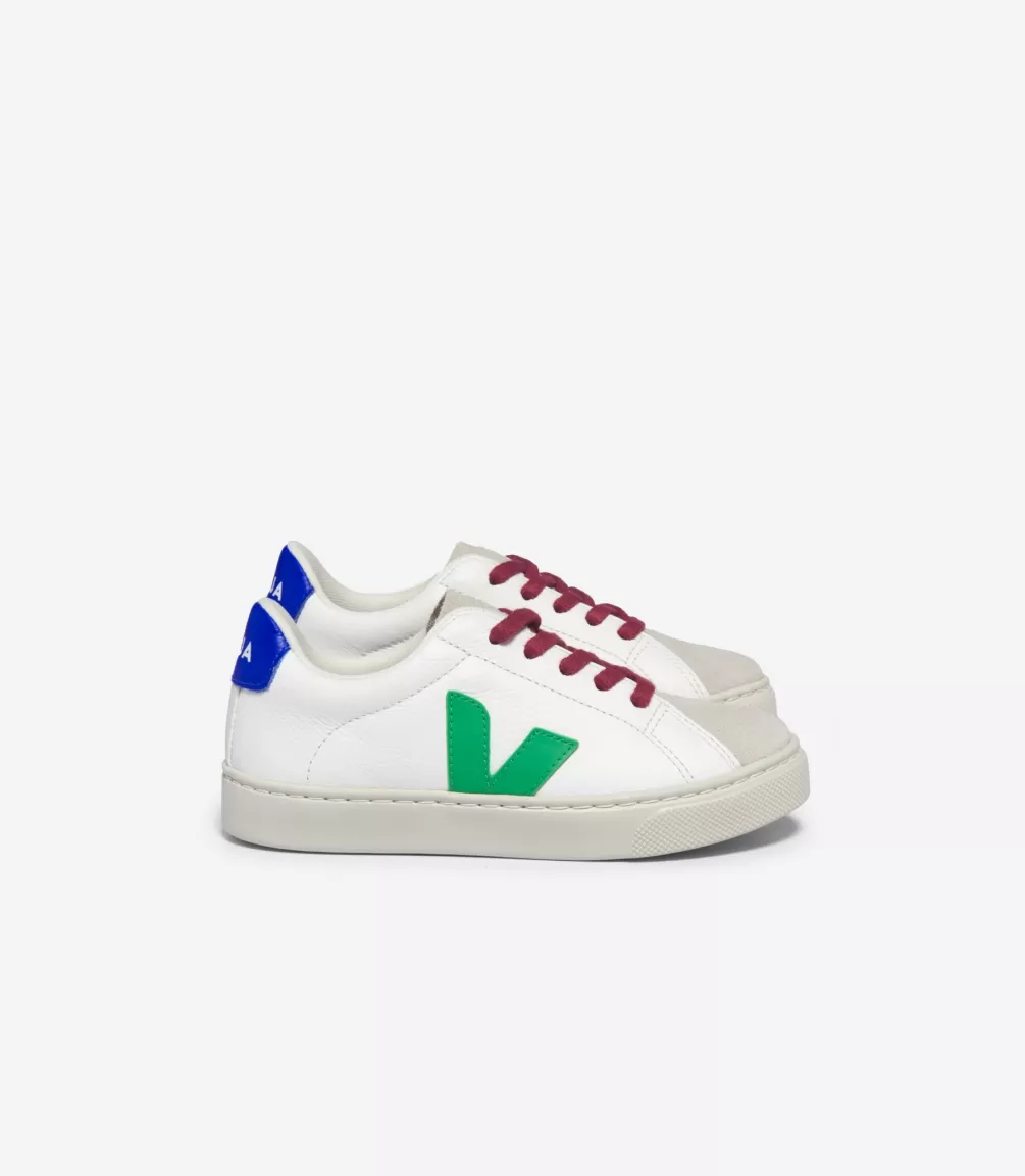 Esplar>VEJA ESPLAR LACES LEATHER WHITE LEAF PAROS