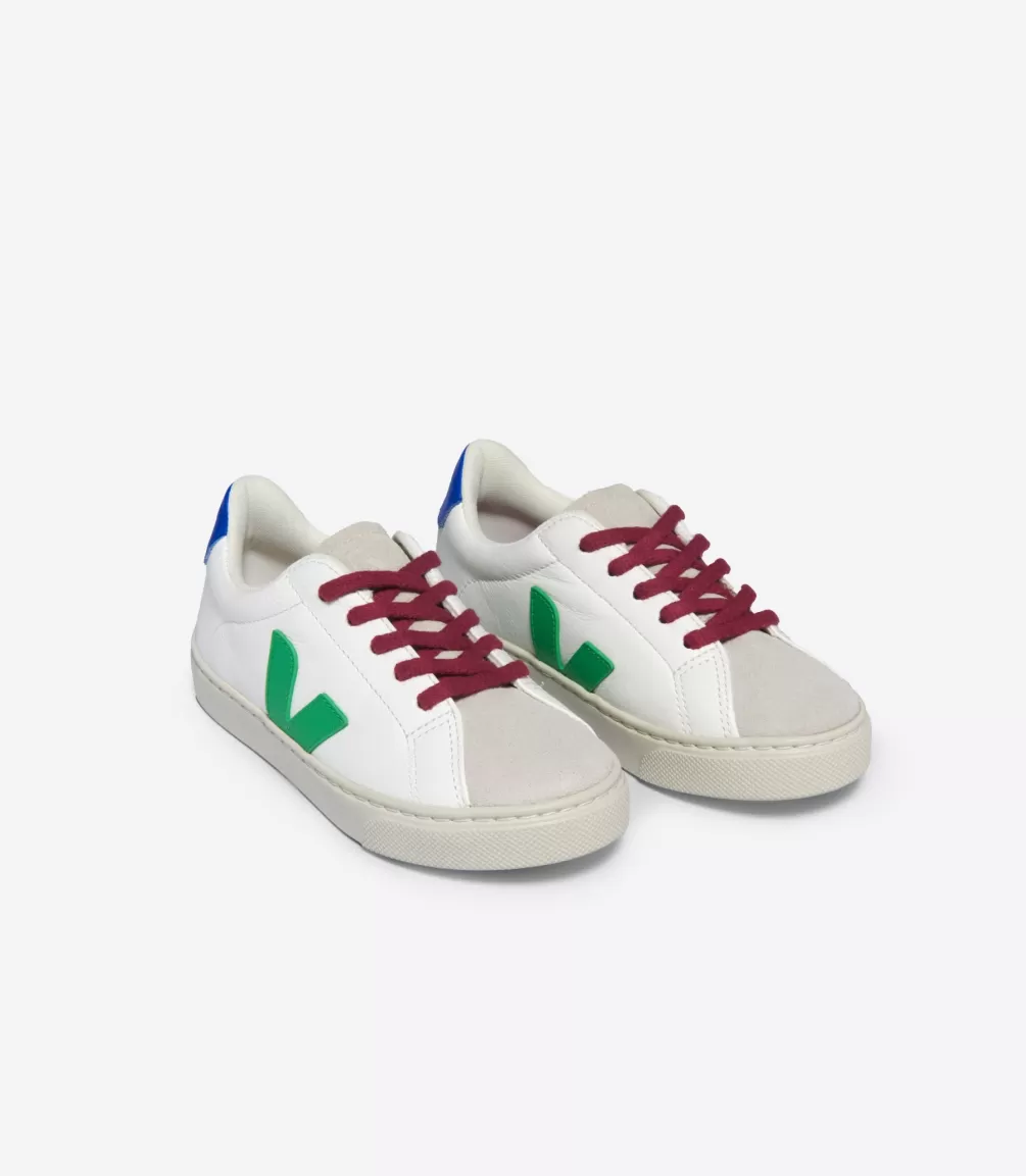 Esplar>VEJA ESPLAR LACES LEATHER WHITE LEAF PAROS