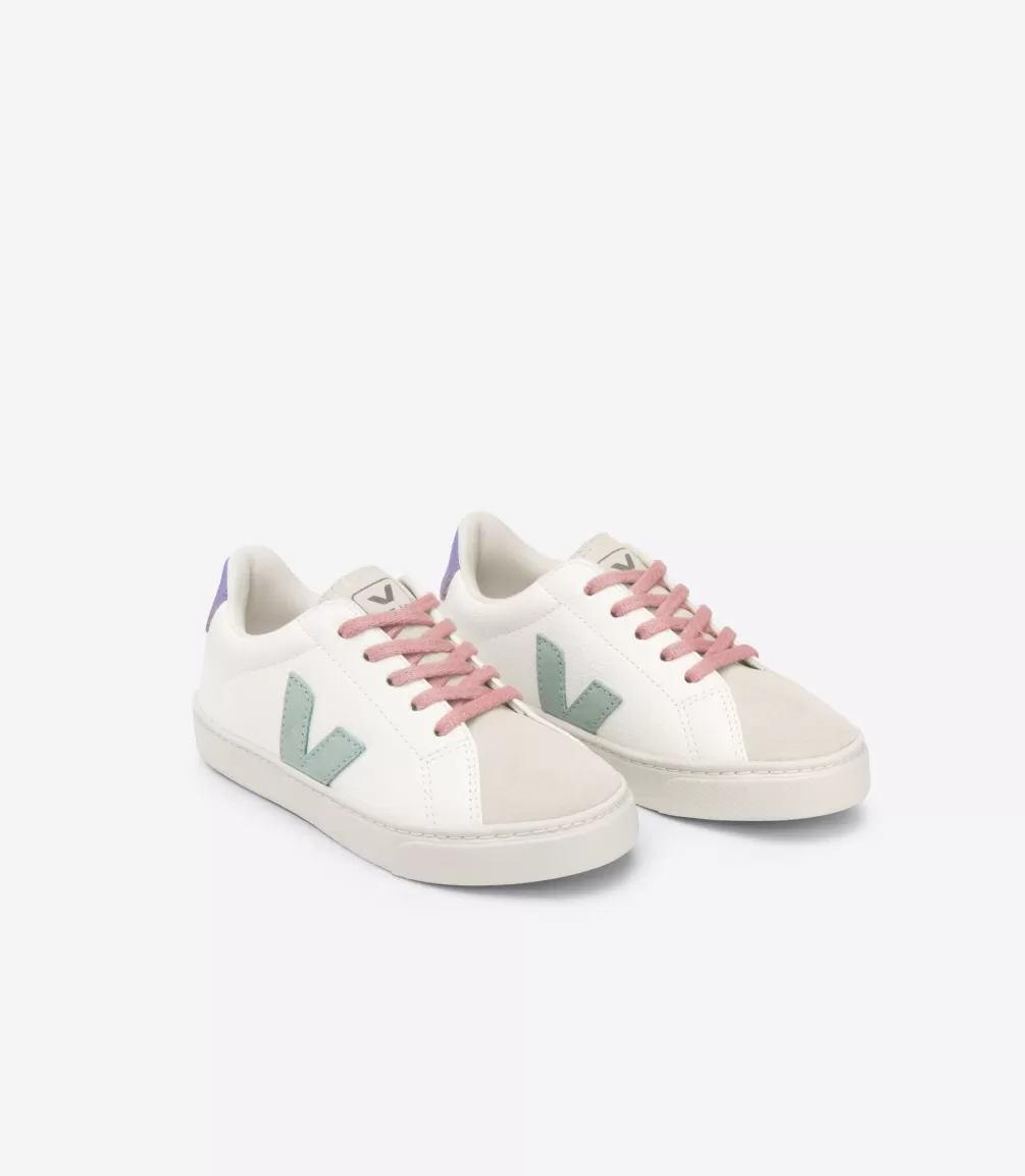 Esplar>VEJA ESPLAR LACES LEATHER WHITE MATCHA LAVANDE