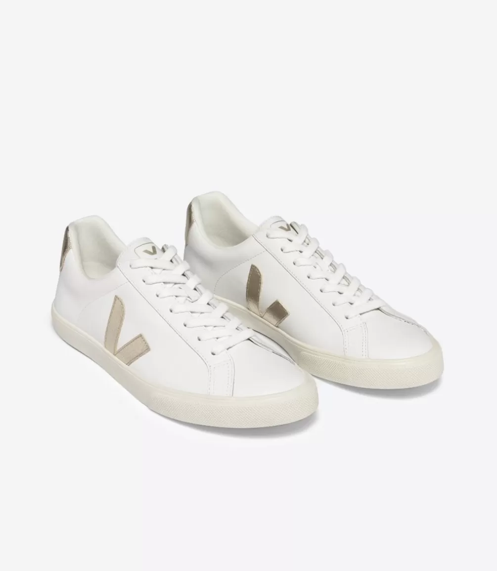 Esplar>VEJA ESPLAR LEATHER WHITE PLATINE