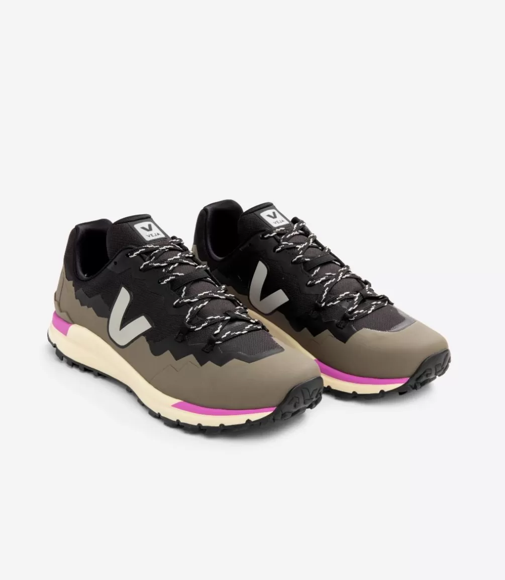 Hiking | Adultos>VEJA FITZ ROY TREK-SHELL BLACK OXFORD GREY KAKI