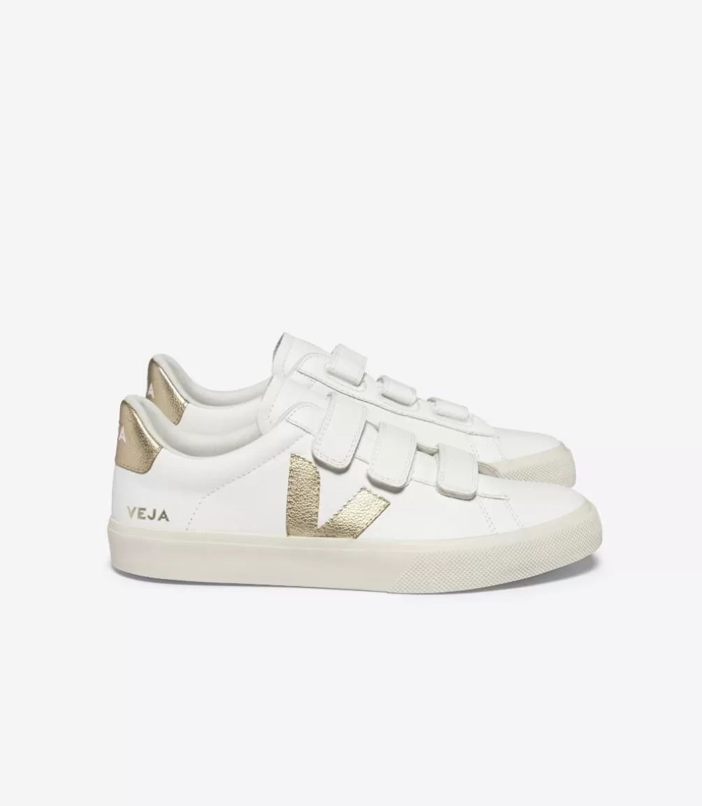 Recife>VEJA RECIFE LEATHER WHITE PLATINE