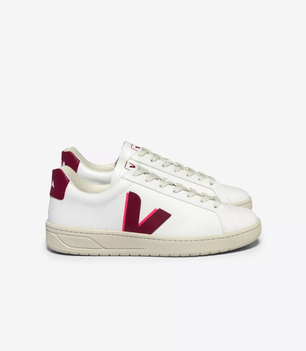 Adultos | Vegana>VEJA URCA CWL WHITE MARSALA ROSE FLUO