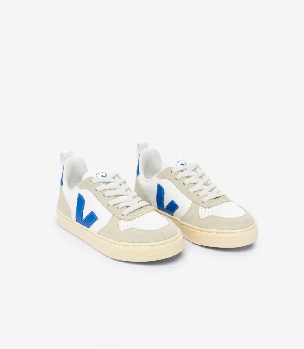 V-10>VEJA V-10 LEATHER WHITE PAROS ALMOND