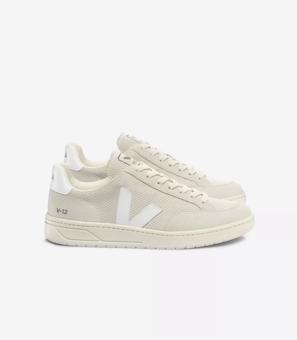 Adultos | Vegana>VEJA V-12 ALVEOMESH NATURAL WHITE