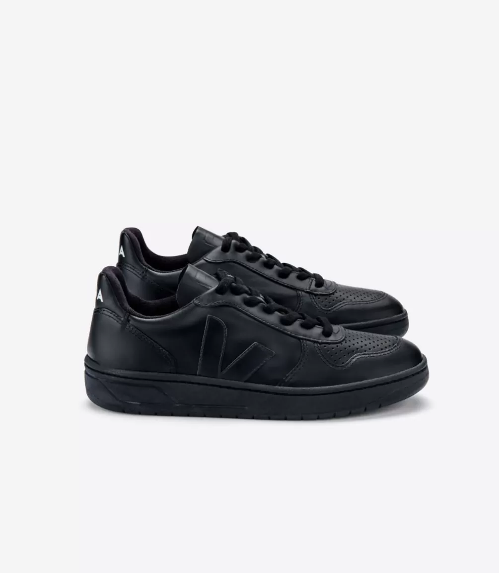 Adultos | Vegana>VEJA V-10 CWL BLACK BLACK SOLE