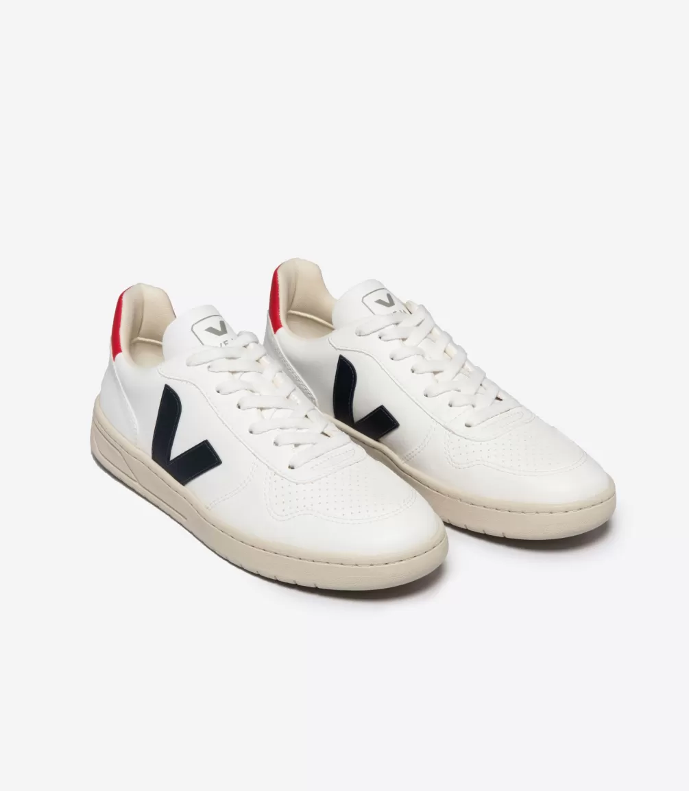 Adultos | Vegana>VEJA V-10 CWL WHITE NAUTICO PEKIN