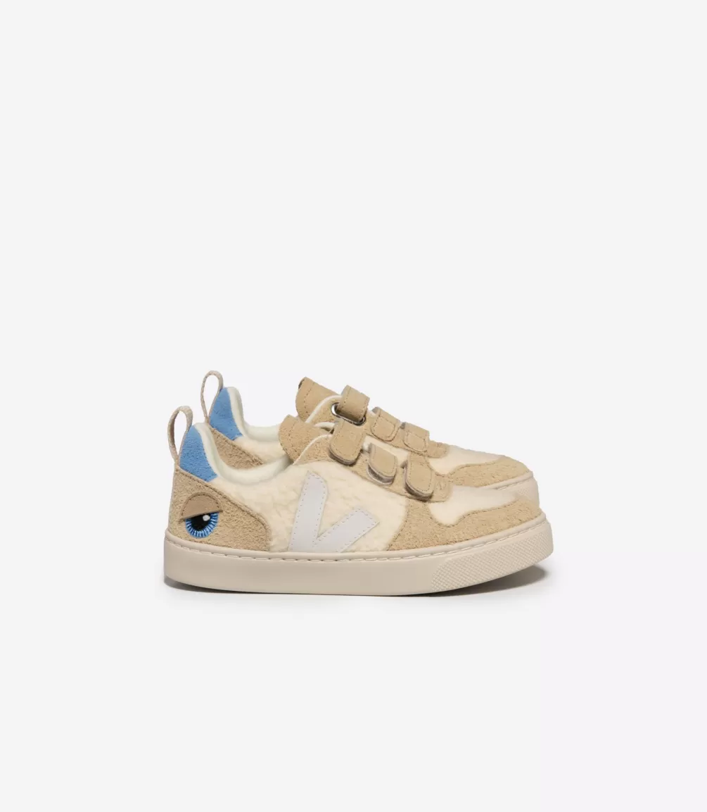 Veja X Bigstuffed | Collab>VEJA V-10 FLEECE X BIGSTUFFED PURE WHITE