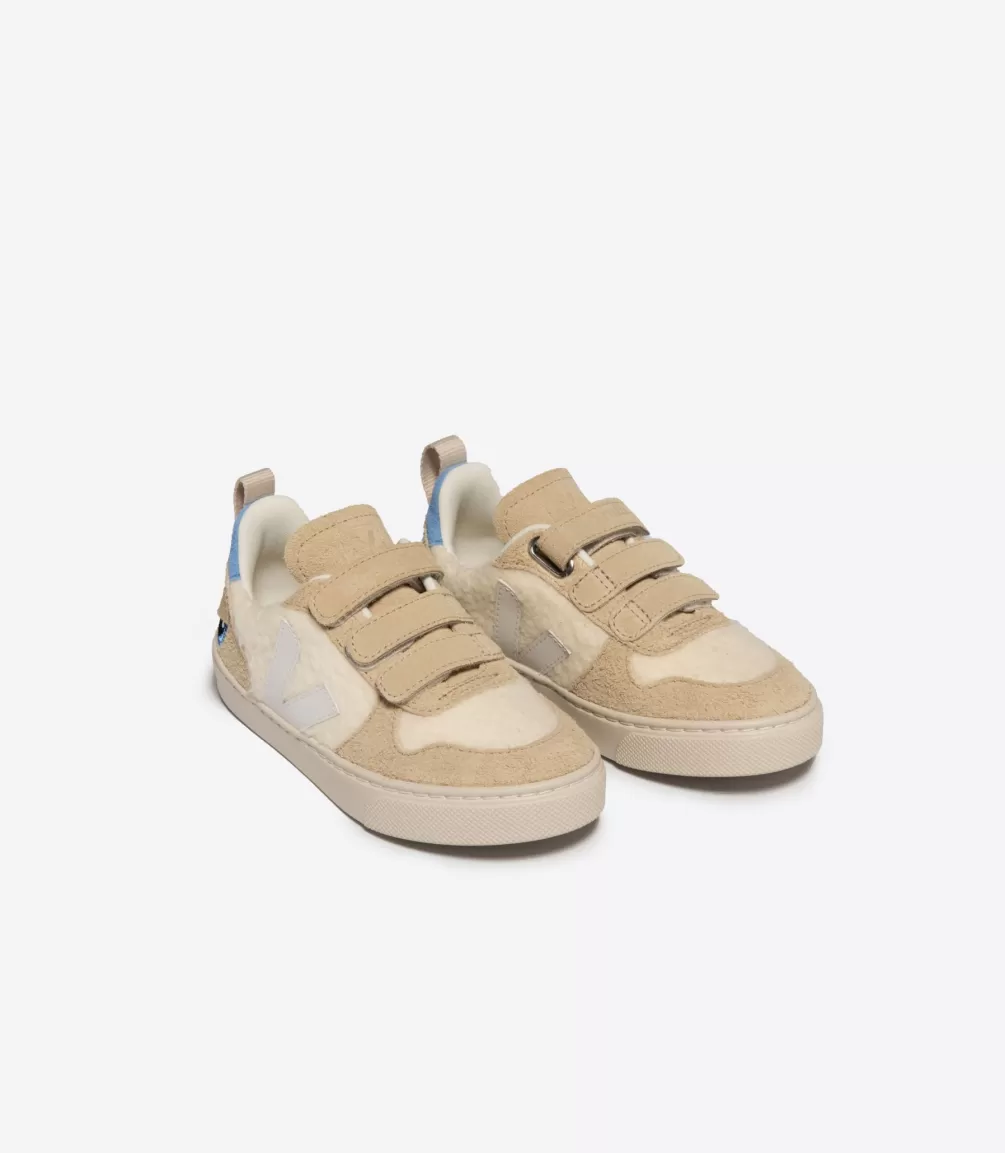 Veja X Bigstuffed | Collab>VEJA V-10 FLEECE X BIGSTUFFED PURE WHITE