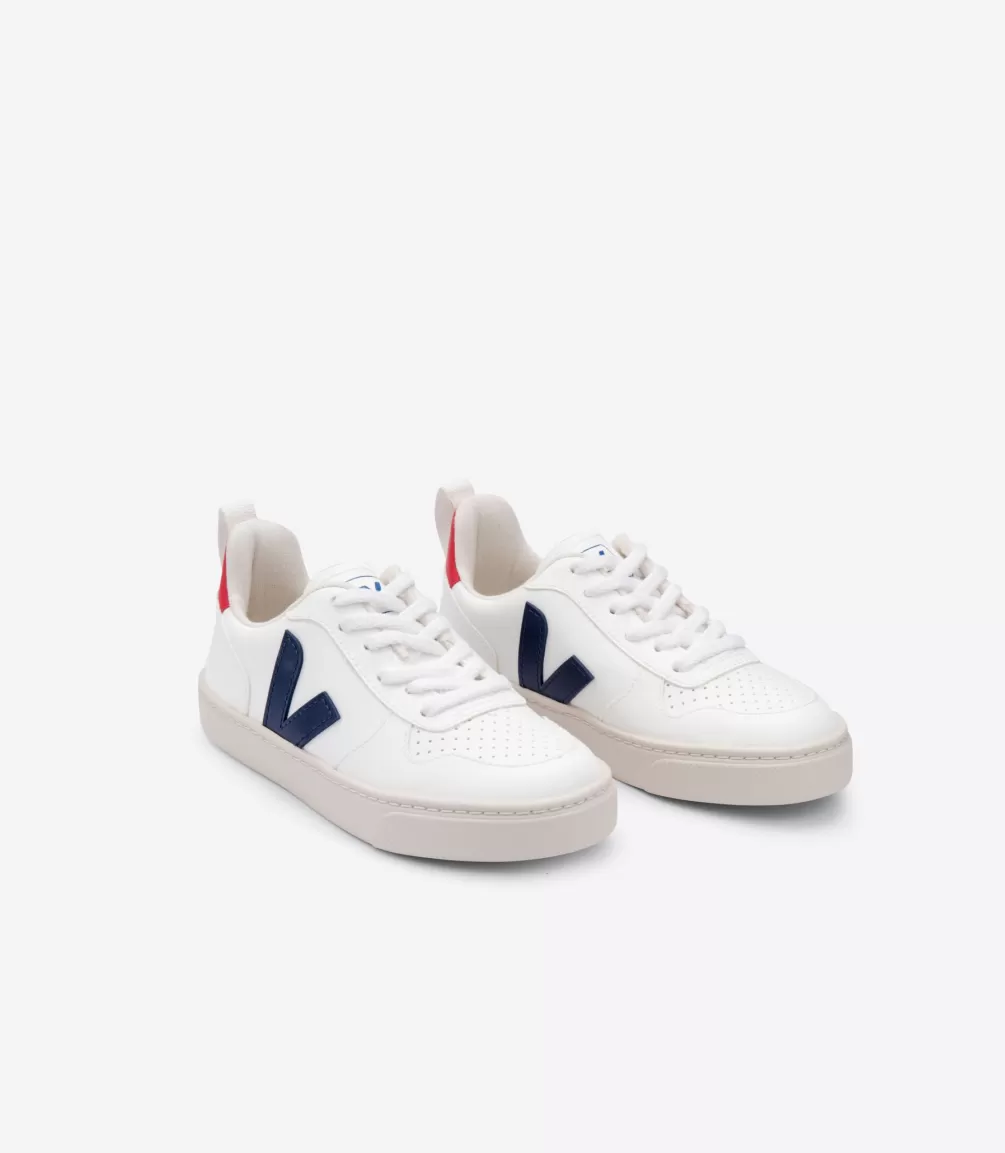 Niños | Vegana>VEJA V-10 LACES CWL WHITE COBALT PEKIN