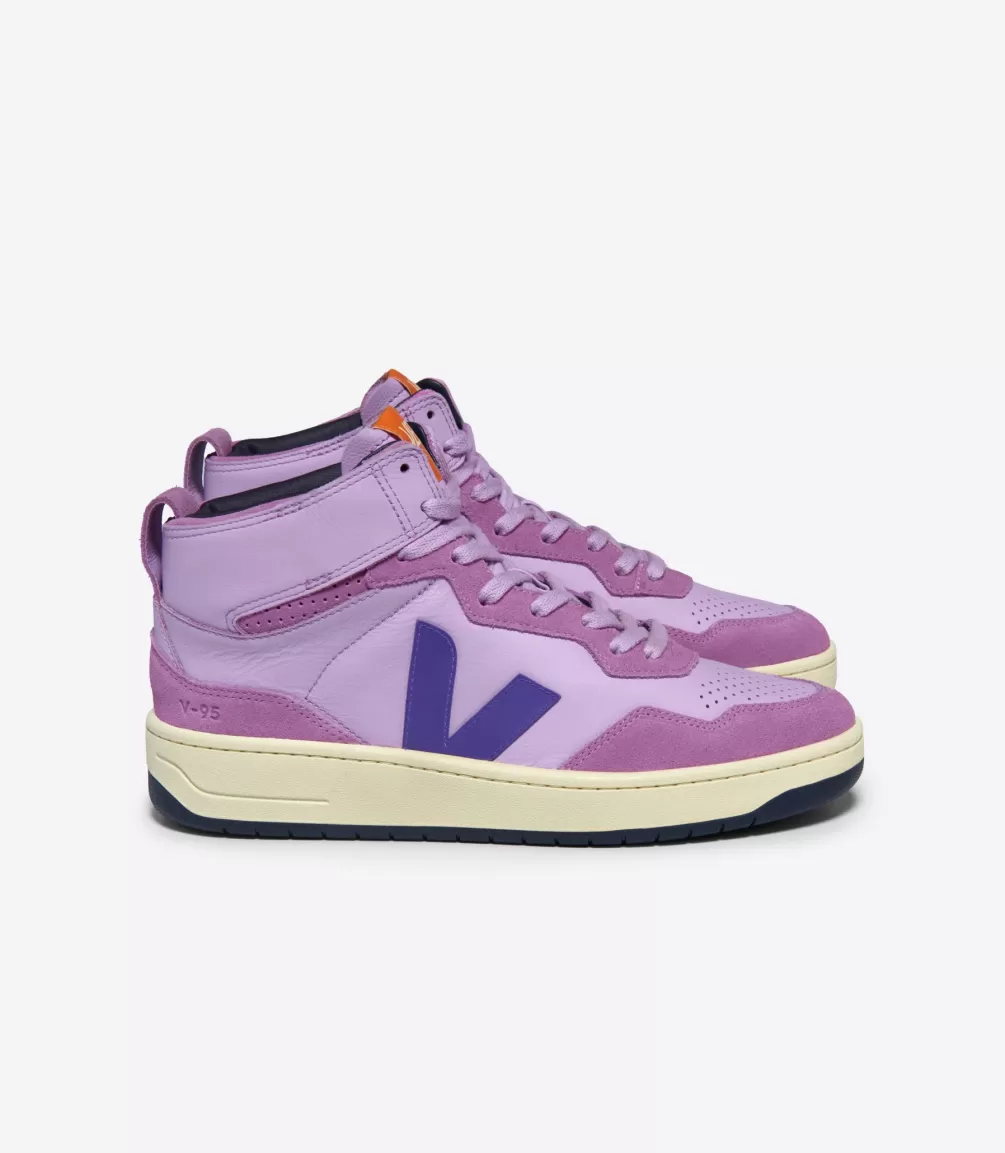 V-95>VEJA V-95 LEATHER ORCHID PURPLE