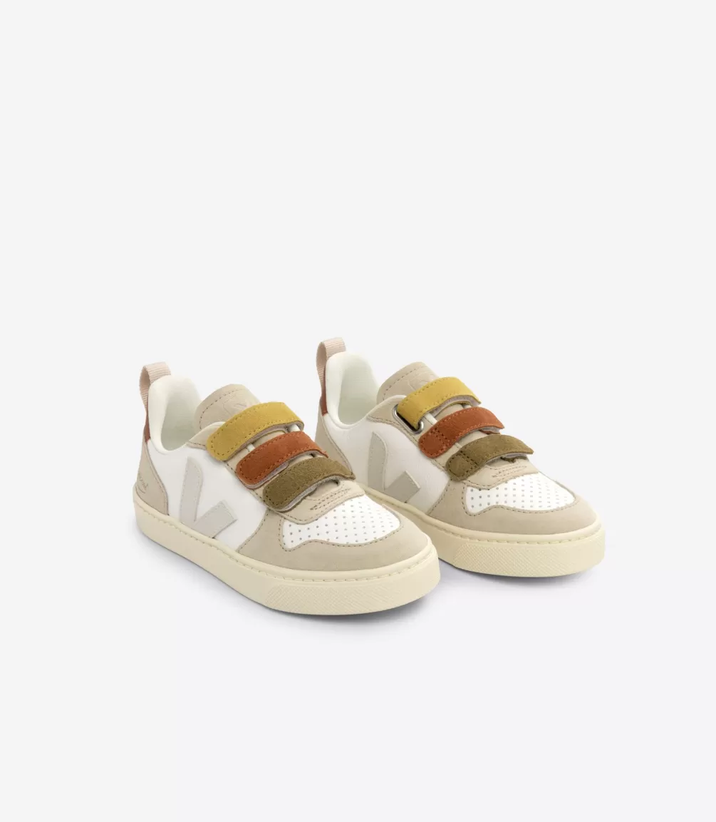 Collab | V-10>VEJA V-10 LEATHER X BONPOINT MULTICO ALMOND