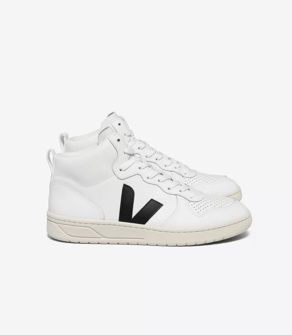 V-15 | V-15>VEJA V-15 LEATHER WHITE BLACK