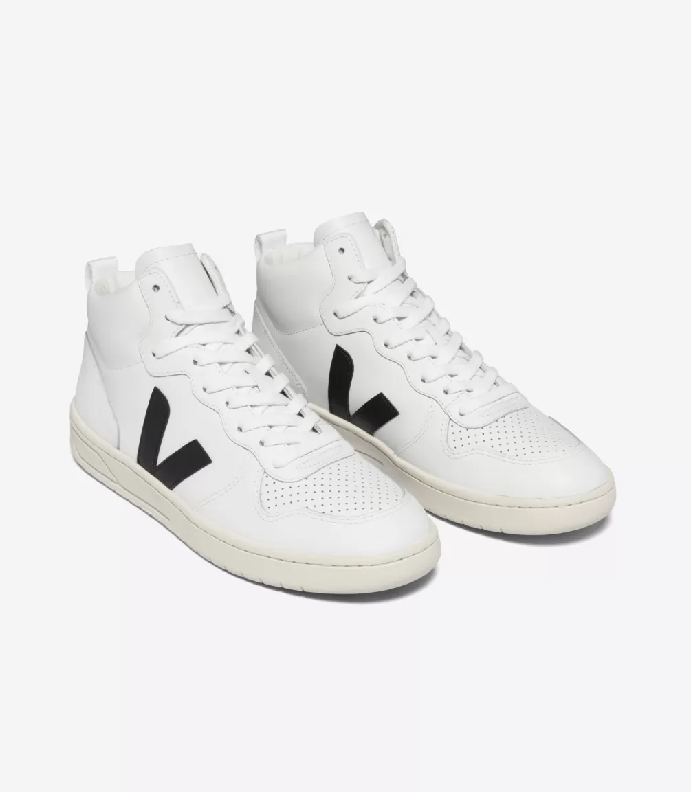 V-15 | V-15>VEJA V-15 LEATHER WHITE BLACK