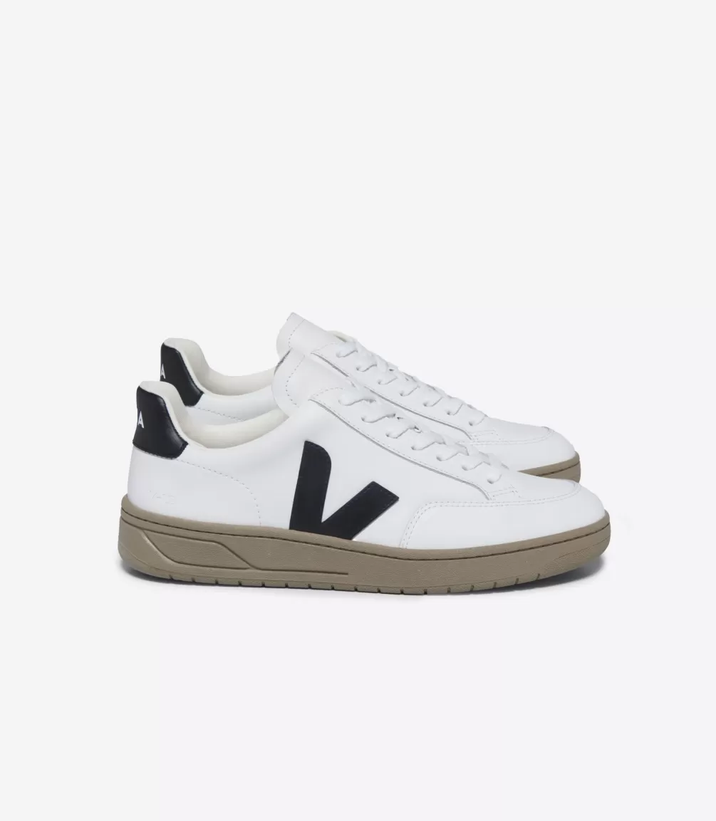 V-12 | V-12>VEJA V-12 LEATHER WHITE BLACK DUNE