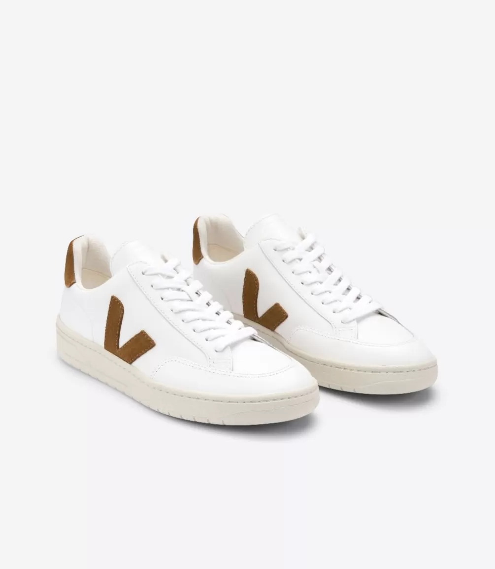 V-12 | V-12>VEJA V-12 LEATHER WHITE CAMEL