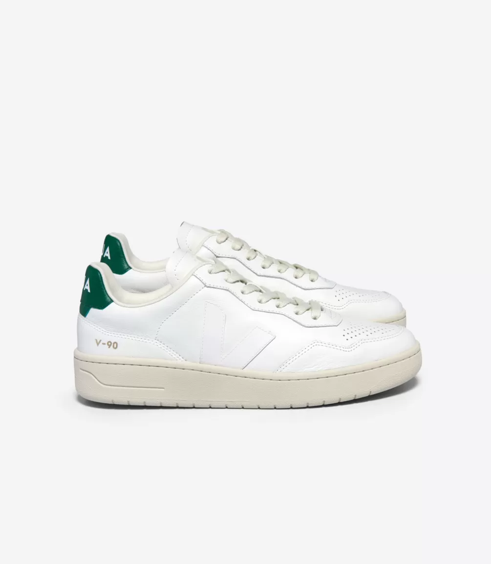 V-90 | Made In Europe>VEJA V-90 LEATHER WHITE GOLF