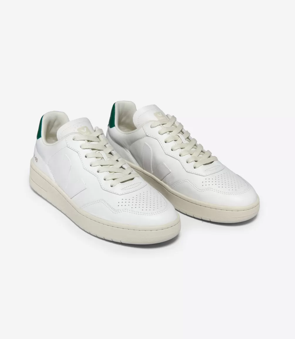 V-90 | Made In Europe>VEJA V-90 LEATHER WHITE GOLF