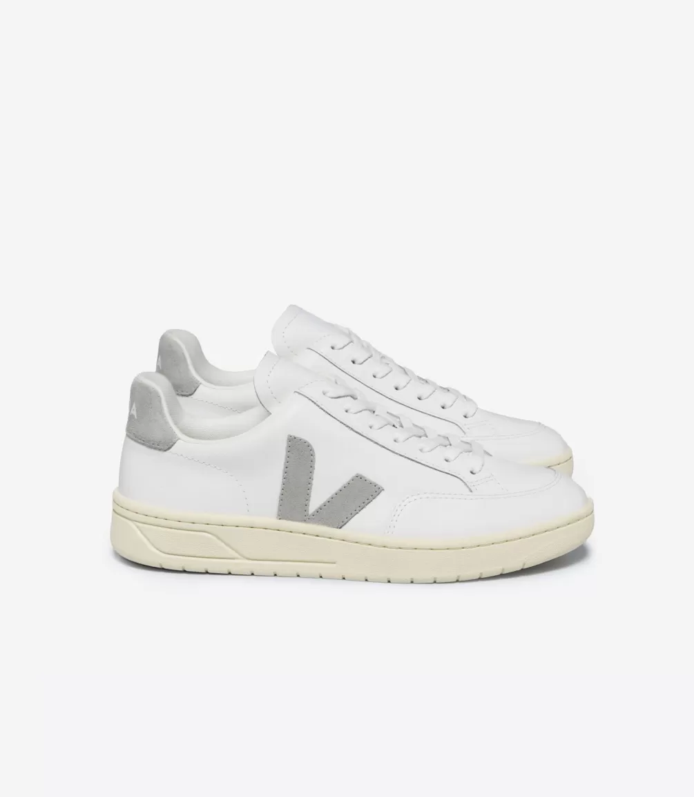 V-12 | V-12>VEJA V-12 LEATHER WHITE LIGHT GREY