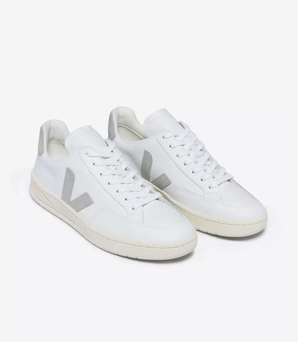 V-12 | V-12>VEJA V-12 LEATHER WHITE LIGHT GREY