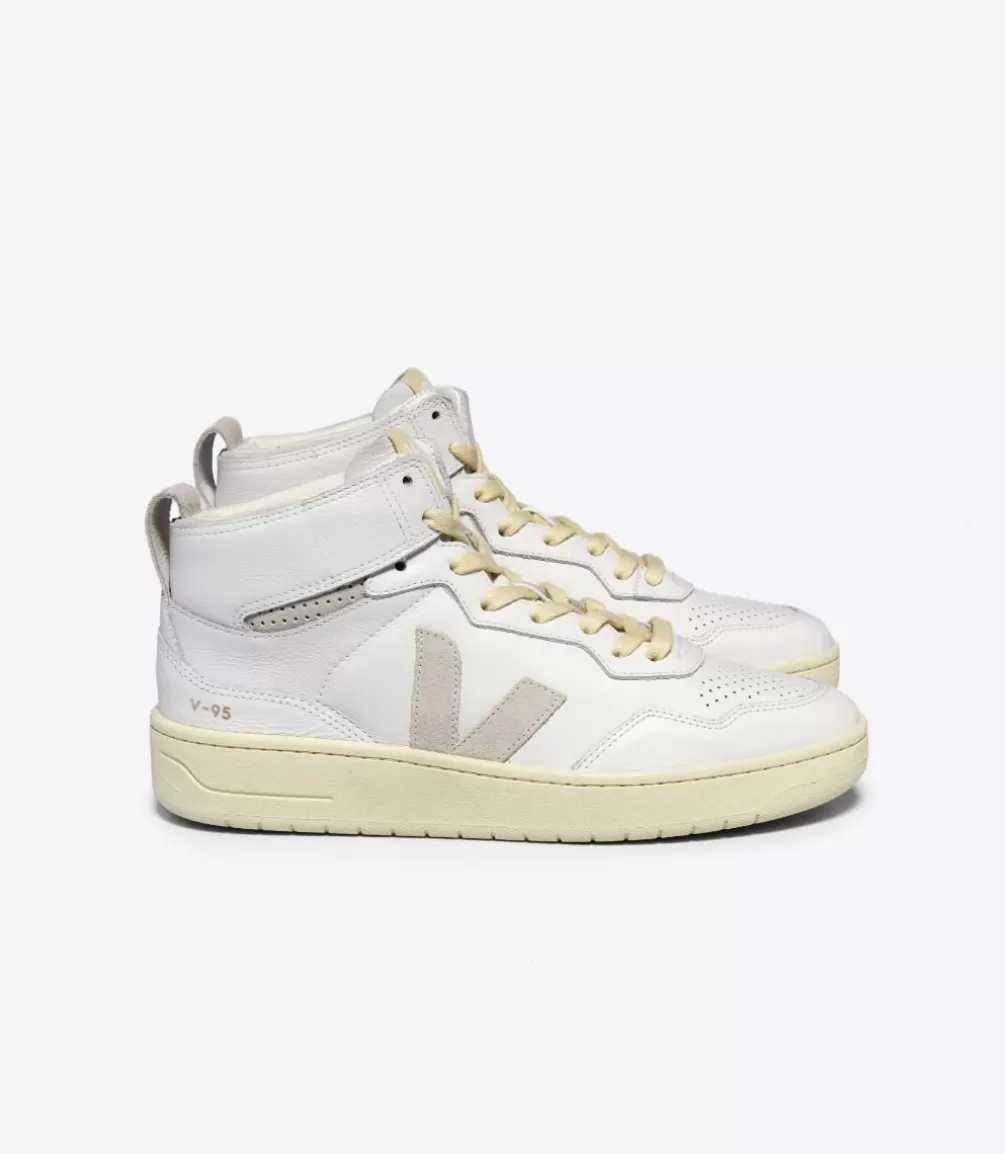 V-95 | V-95>VEJA V-95 LEATHER WHITE NATURAL