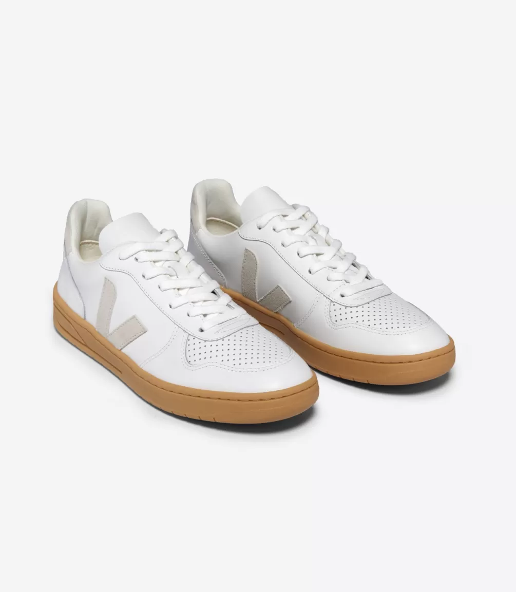 V-10 | V-10>VEJA V-10 LEATHER WHITE NATURAL