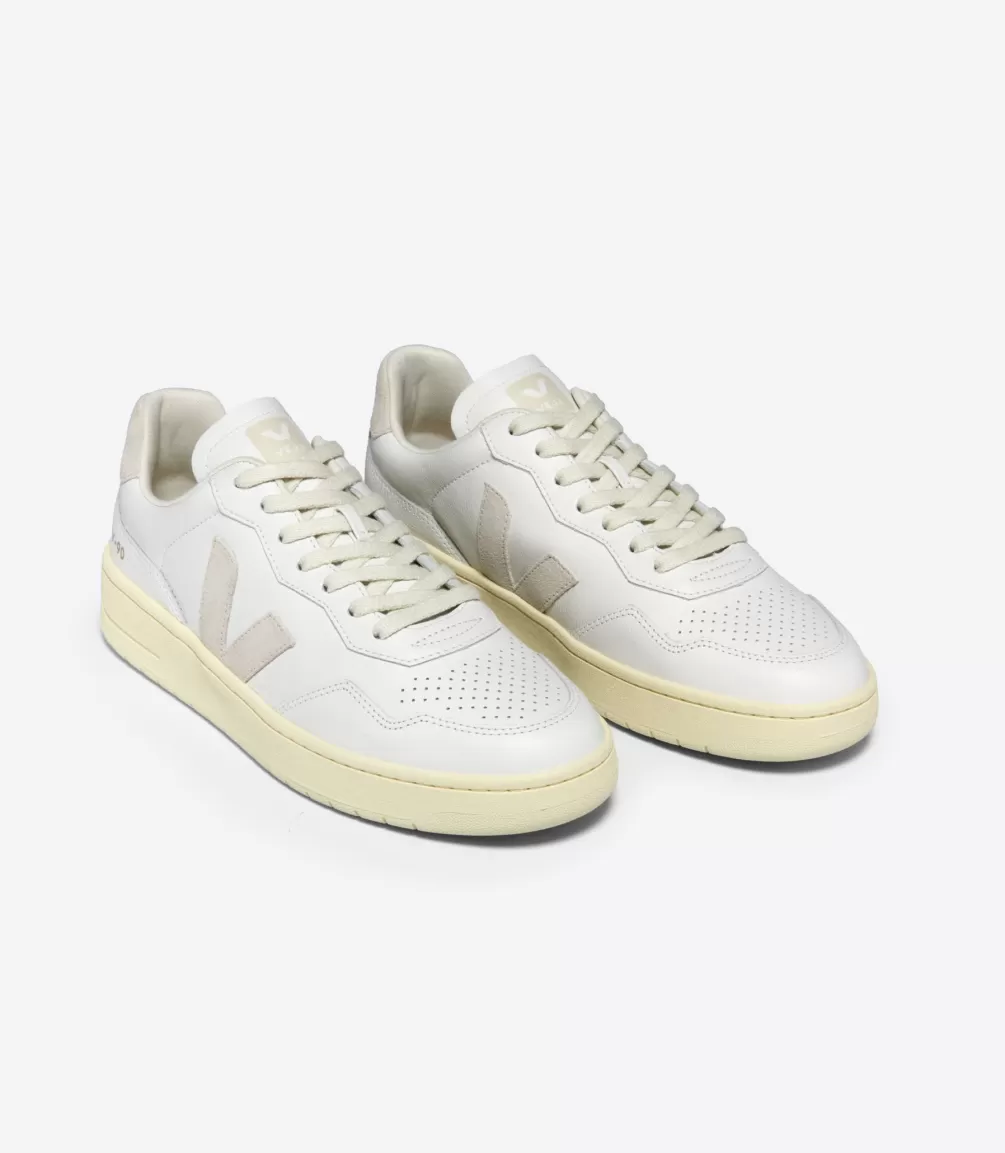 V-90 | V-90>VEJA V-90 LEATHER WHITE NATURAL