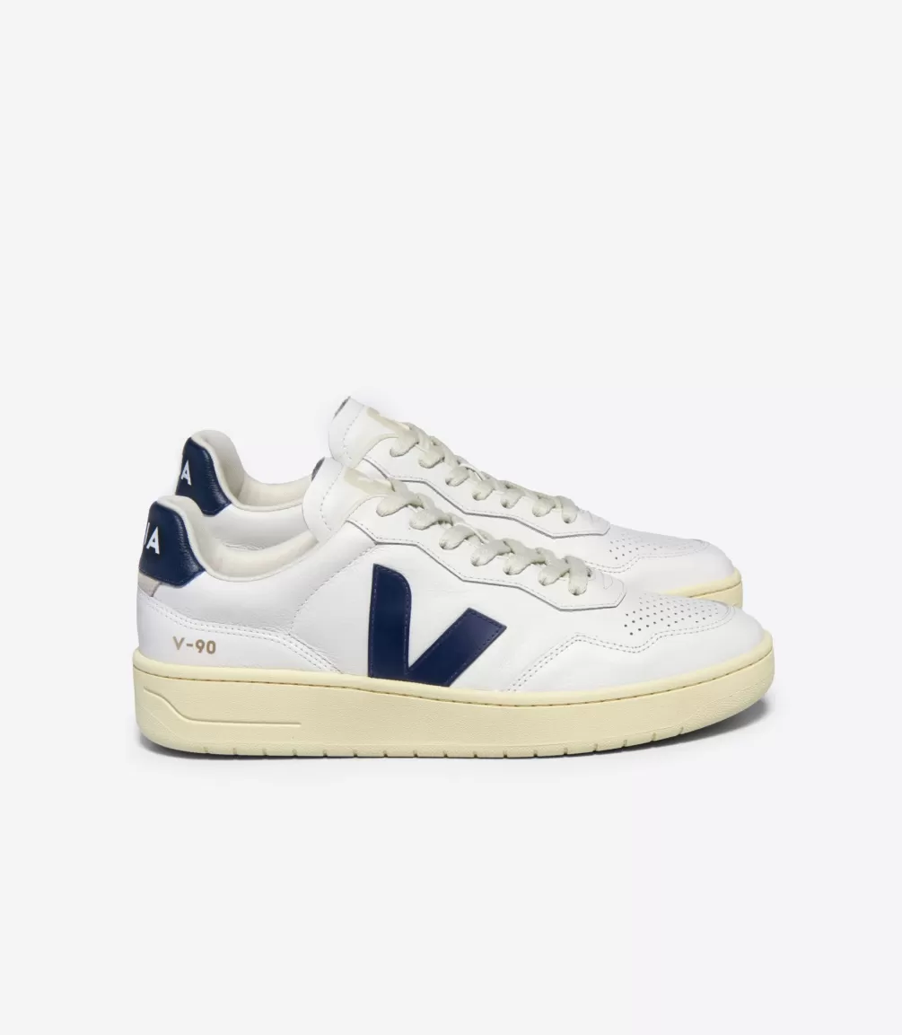 V-90 | V-90>VEJA V-90 LEATHER WHITE NAUTICO