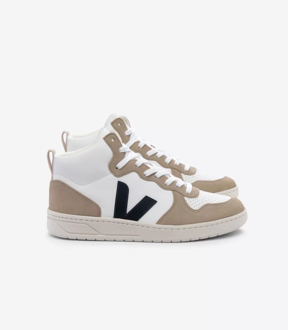 V-15 | V-15>VEJA V-15 LEATHER WHITE NAUTICO SAHARA