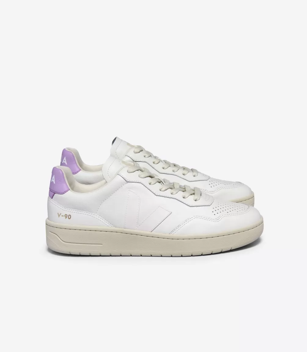 V-90 | Made In Europe>VEJA V-90 LEATHER WHITE ORCHID