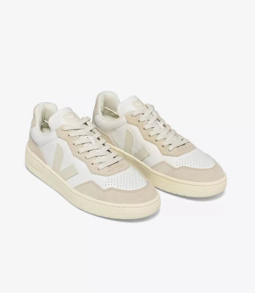 V-90 | V-90>VEJA V-90 LEATHER WHITE PIERRE