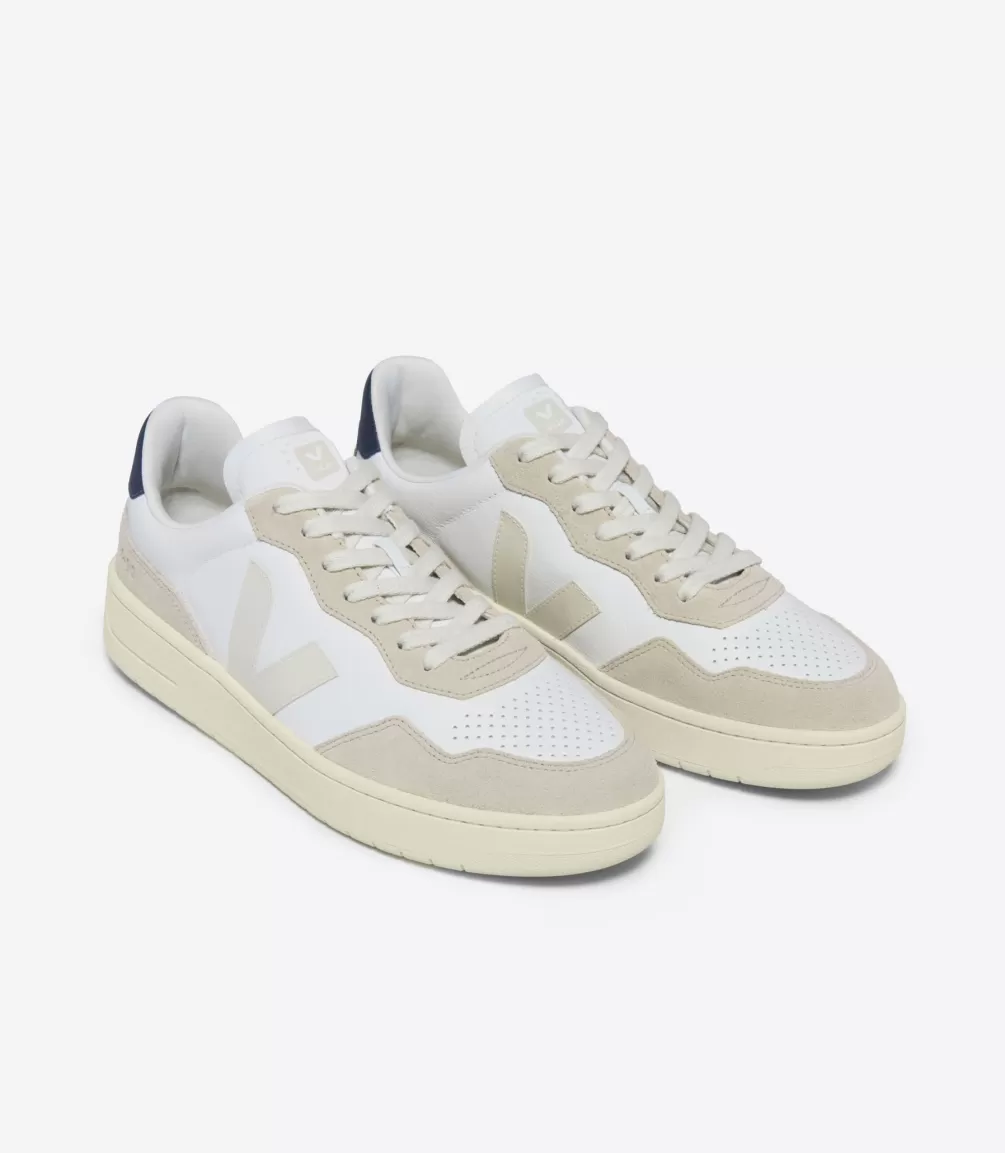 V-90 | Made In Europe>VEJA V-90 LEATHER WHITE PIERRE NAUTICO