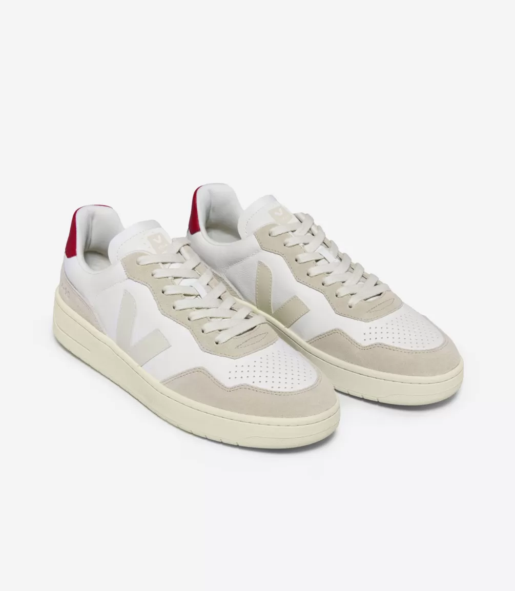 V-90 | Made In Europe>VEJA V-90 LEATHER WHITE PIERRE PEKIN