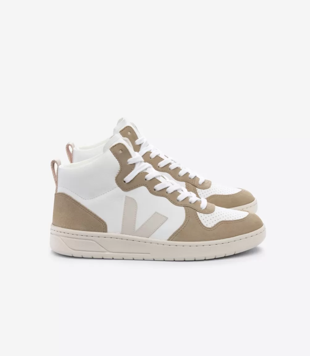 V-15 | V-15>VEJA V-15 LEATHER WHITE PIERRE SAHARA