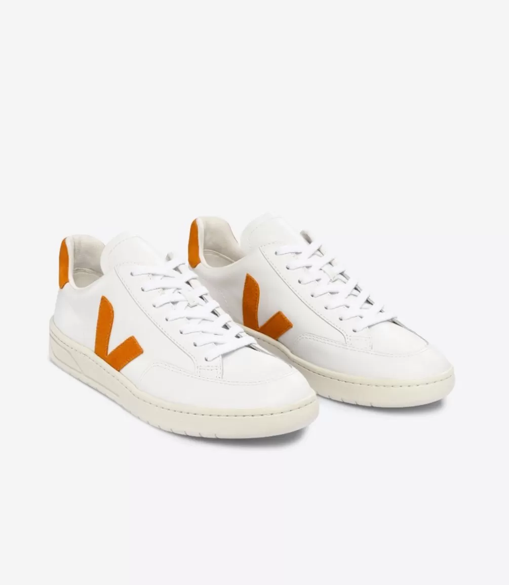 V-12 | V-12>VEJA V-12 LEATHER WHITE PUMPKIN