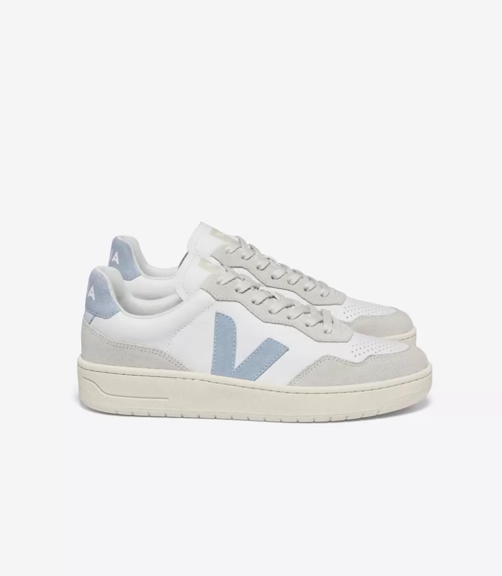 V-90 | V-90>VEJA V-90 LEATHER WHITE STEEL